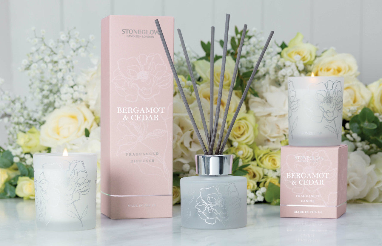 Stoneglow Day Flower Tumbler Candle