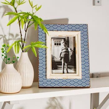 Sass & Belle Blue Wave Photo Frame