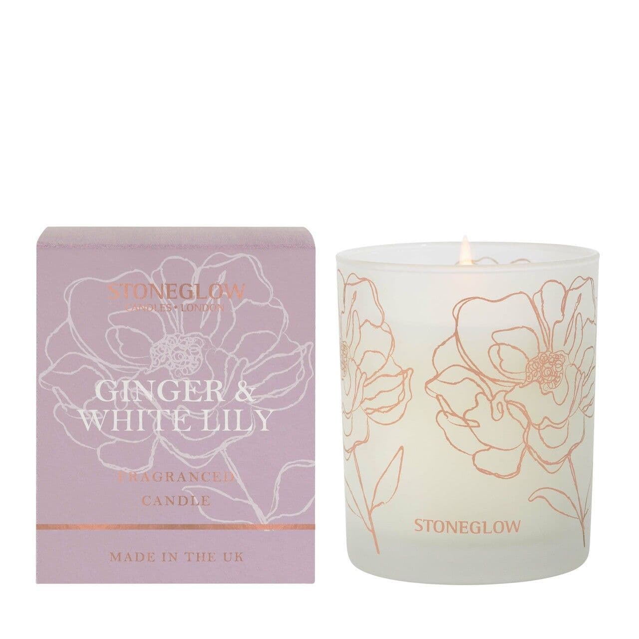 Stoneglow Day Flower Tumbler Candle