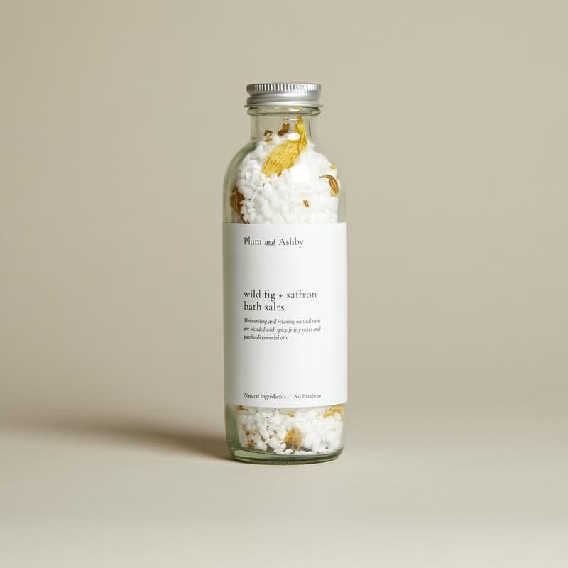 Plum and Ashby Wild Fig & Saffron Bath Salts