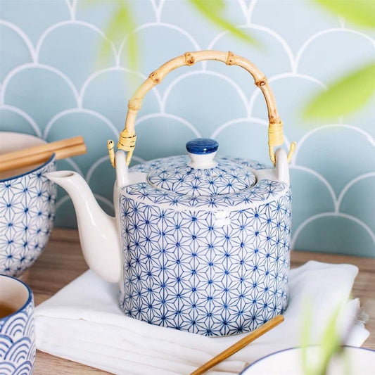 Sass & Belle Sashiko Pattern Teapot