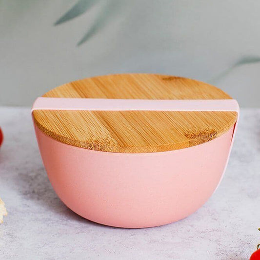 Sass & Belle Pink Bamboo Bowl with Lid