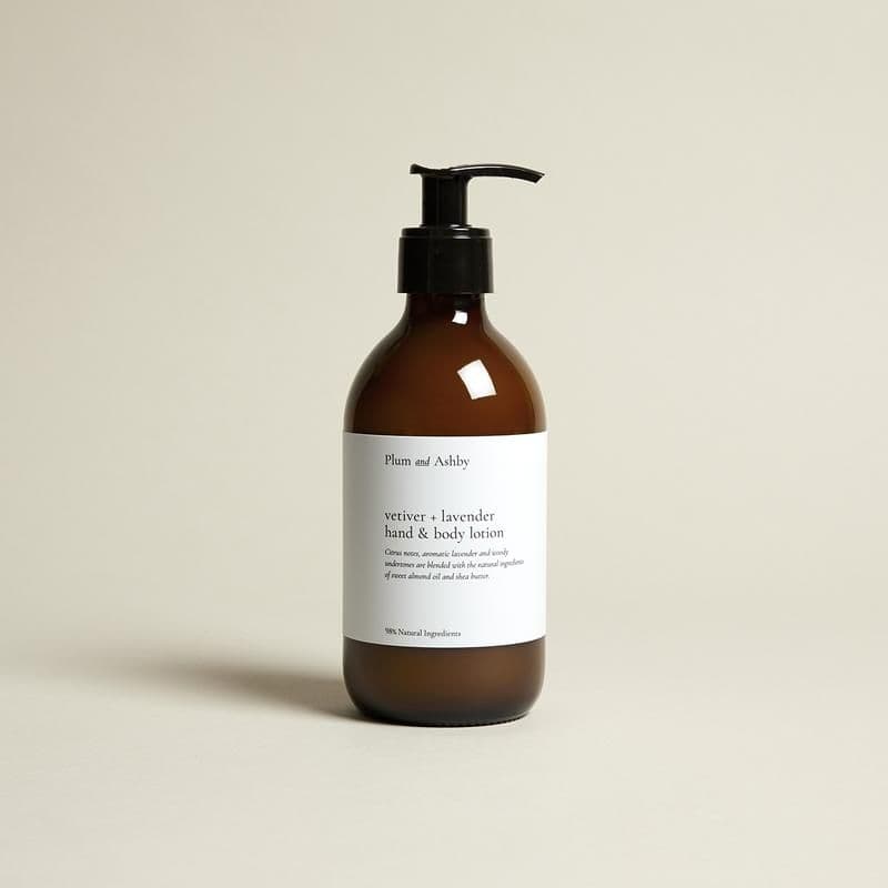 Plum and Ashby Vetiver & Lavender Hand & Body Lotion