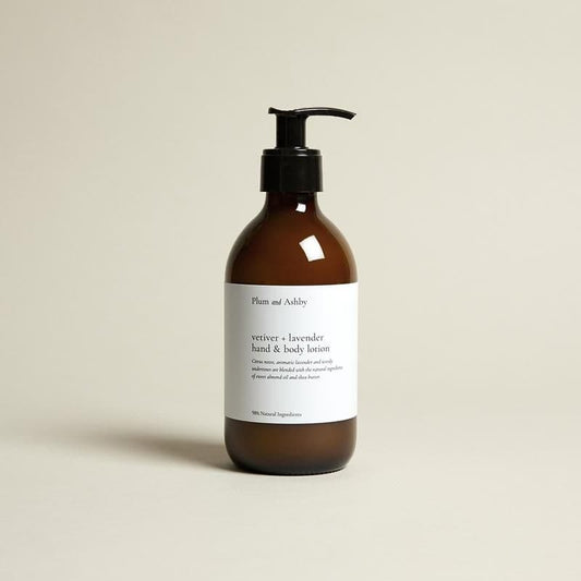 Plum and Ashby Vetiver & Lavender Hand & Body Lotion